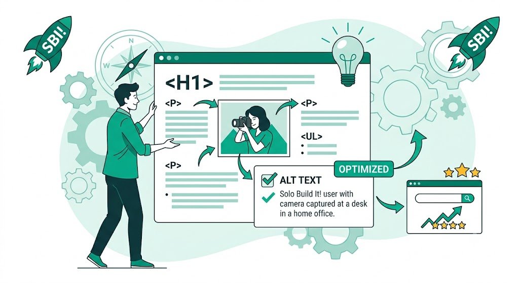Image Context and Alt Text Optimization for Solo Build It