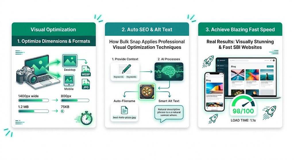 Visual Optimization Techniques for SBI